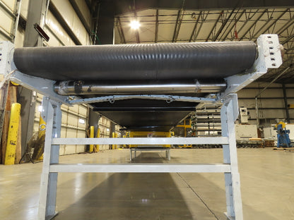 Hytrol BPC 43"x 30' 6" Slide Bed Conveyor Parcel Belt 5Hp 3PH Center Drive 98fpm