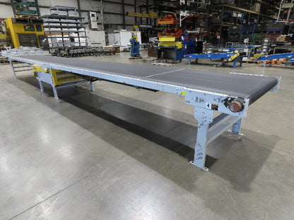 Hytrol BPC 43"x 30' 6" Slide Bed Conveyor Parcel Belt 5Hp 3PH Center Drive 98fpm