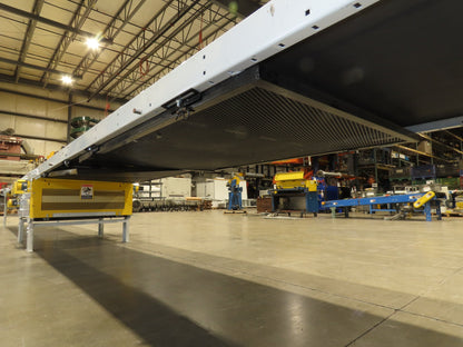 Hytrol BPC 43"x 30' 6" Slide Bed Conveyor Parcel Belt 5Hp 3PH Center Drive 98fpm