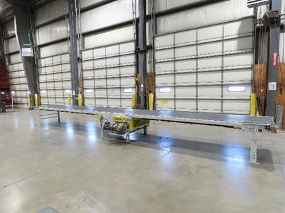 Hytrol BPC 43"x 30' 6" Slide Bed Conveyor Parcel Belt 5Hp 3PH Center Drive 98fpm