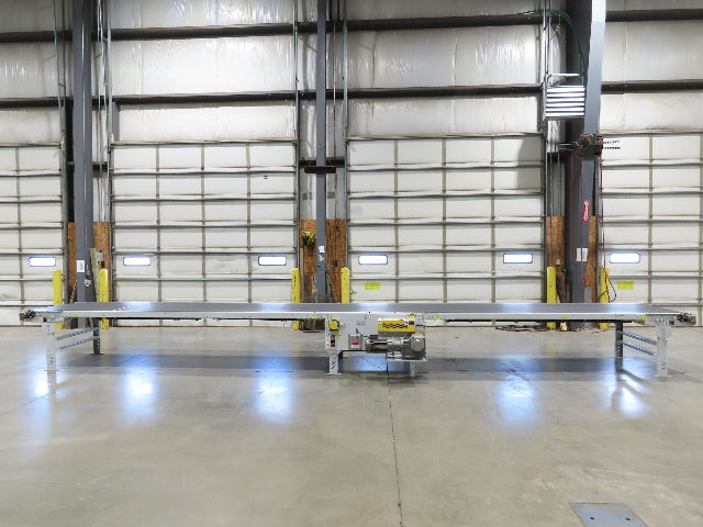 Hytrol BPC 43"x 30' 6" Slide Bed Conveyor Parcel Belt 5Hp 3PH Center Drive 98fpm