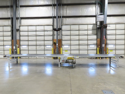 Hytrol BPC 43"x 30' 6" Slide Bed Conveyor Parcel Belt 5Hp 3PH Center Drive 98fpm