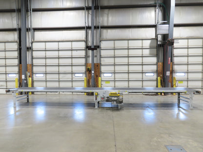 Hytrol BPC 43"x 30' 6" Slide Bed Conveyor Parcel Belt 5Hp 3PH Center Drive 98fpm