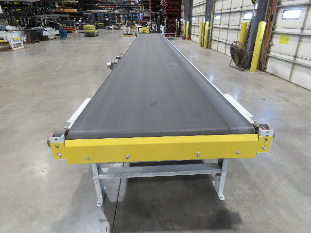 Hytrol BPC 43"x 30' 6" Slide Bed Conveyor Parcel Belt 5Hp 3PH Center Drive 98fpm