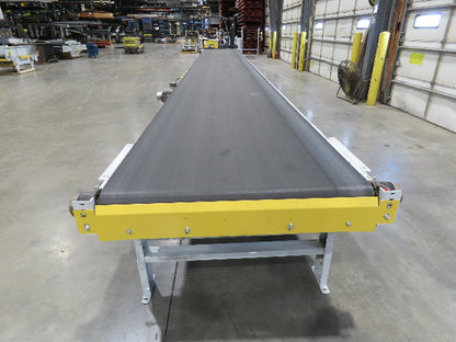 Hytrol BPC 43"x 30' 6" Slide Bed Conveyor Parcel Belt 5Hp 3PH Center Drive 98fpm
