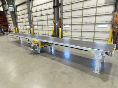 Hytrol BPC 43"x 30' 6" Slide Bed Conveyor Parcel Belt 5Hp 3PH Center Drive 98fpm