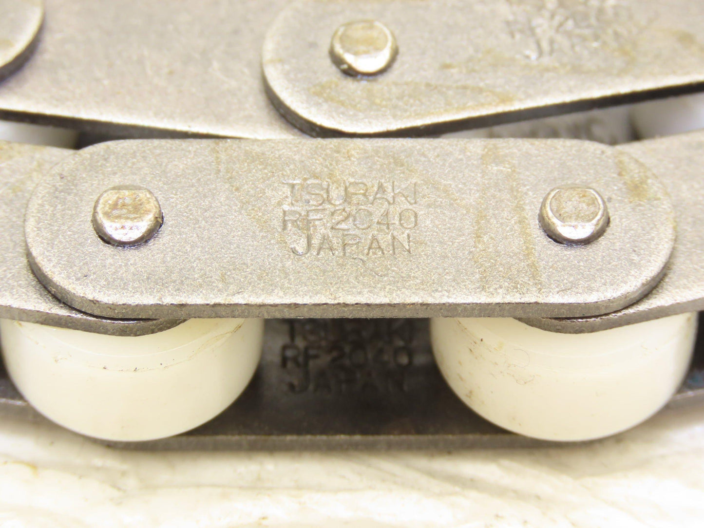 Tsubaki RF2040RP RA Chain 10' Long Conveyor Double Pitch 1" Plastic Roller