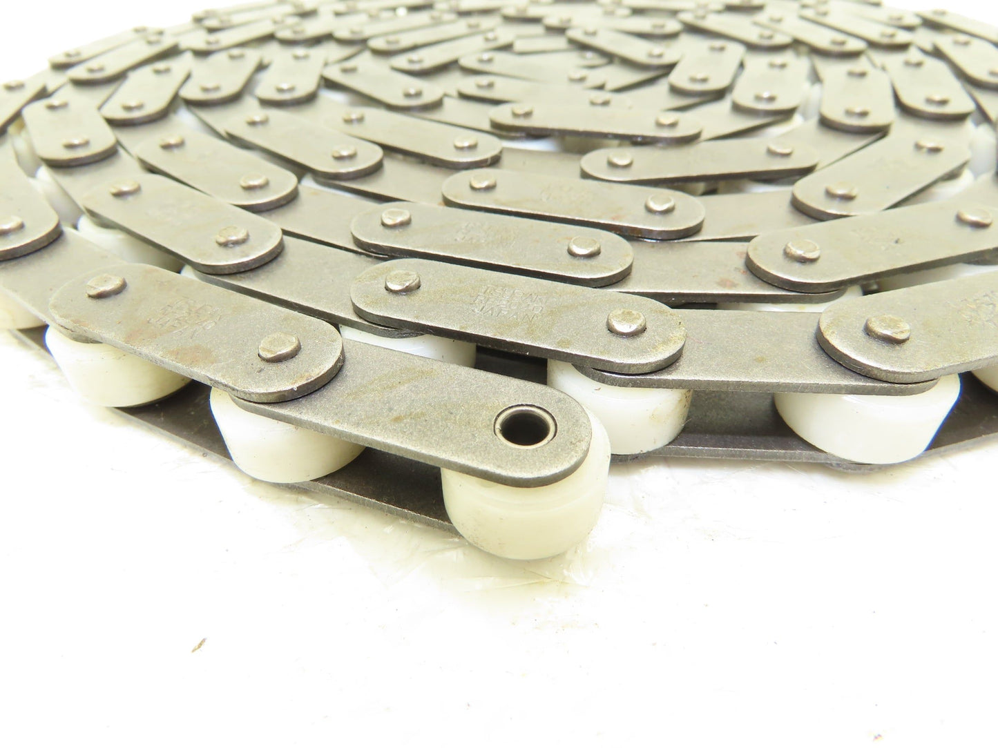 Tsubaki RF2040RP RA Chain 10' Long Conveyor Double Pitch 1" Plastic Roller