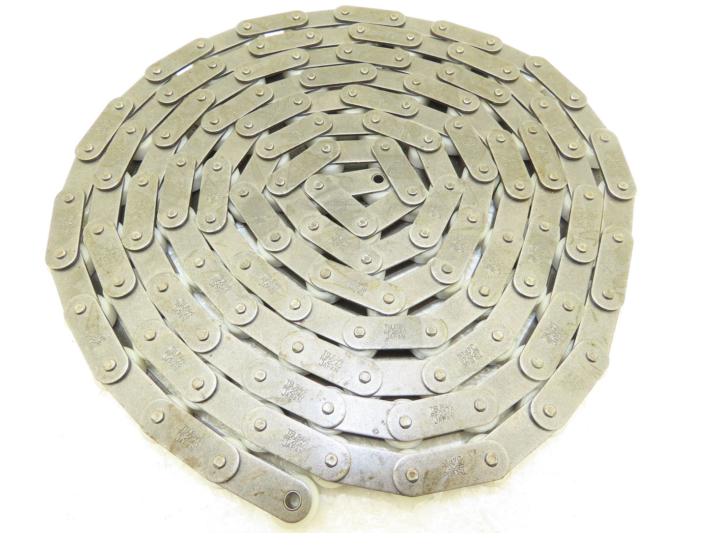 Tsubaki RF2040RP RA Chain 10' Long Conveyor Double Pitch 1" Plastic Roller