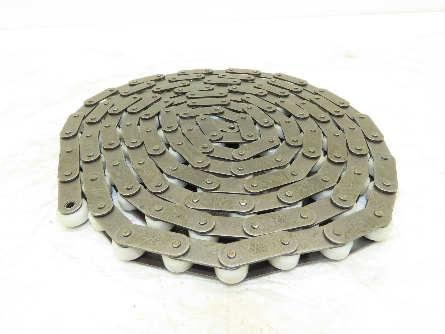 Tsubaki RF2040RP RA Chain 10' Long Conveyor Double Pitch 1" Plastic Roller