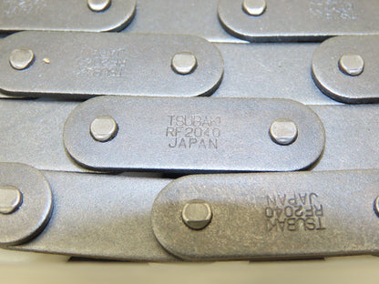 Tsubaki RF2040RP RA Chain 10' Long Conveyor Double Pitch 1" Plastic Roller