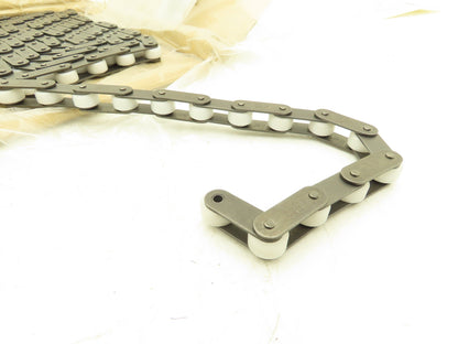 Tsubaki RF2040RP RA Chain 10' Long Conveyor Double Pitch 1" Plastic Roller