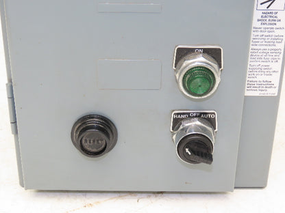 Square D Combination Motor Starter Non Fusible 10HP 600V 3ph 120V Coil