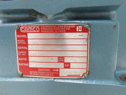 Camco MSHV48880C-W7A Rotary Index Drive 60:1 Reducer 140TC 1-15/16" Hollow Shaft