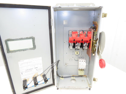 Cutler Hammer Eaton DH363UDKW Safety Disconnect Switch 100A 600V 3Ph Non Fused