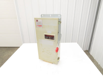 Cutler Hammer Eaton DH363UDKW Safety Disconnect Switch 100A 600V 3Ph Fused