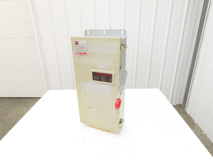 Cutler Hammer Eaton DH363UDKW Safety Disconnect Switch 100A 600V 3Ph Fused