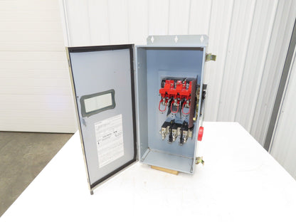 Cutler Hammer Eaton DH363UDKW Safety Disconnect Switch 100A 600V 3Ph Fused