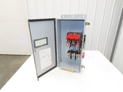 Cutler Hammer Eaton DH363UDKW Safety Disconnect Switch 100A 600V 3Ph Fused