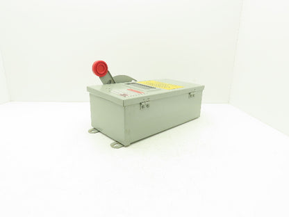 Cutler Hammer Eaton DH362UDKW Safety Disconnect Switch 60A 600V 3Ph Non Fused