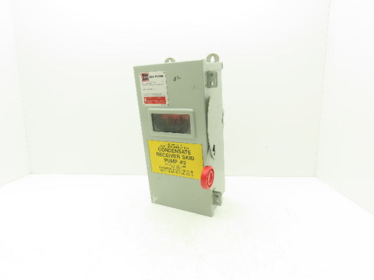 Cutler Hammer Eaton DH362UDKW Safety Disconnect Switch 60A 600V 3Ph Non Fused