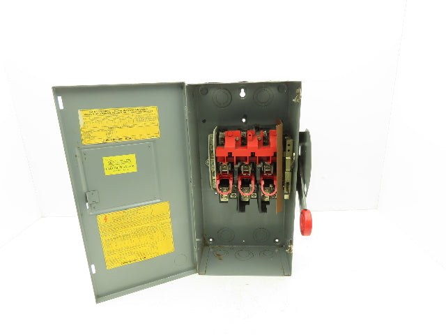 Cutler Hammer Eaton DH322NGK Safety Disconnect Switch 60A 250V 3Ph Fused