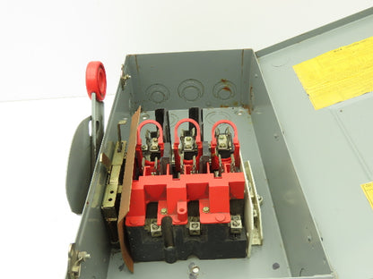 Cutler Hammer Eaton DH322NGK Safety Disconnect Switch 60A 250V 3Ph Fused