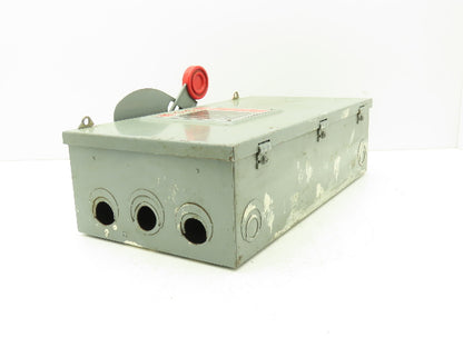 Cutler Hammer Eaton DH322NGK Safety Disconnect Switch 60A 250V 3Ph Fused