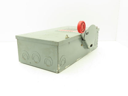 Cutler Hammer Eaton DH322NGK Safety Disconnect Switch 60A 250V 3Ph Fused