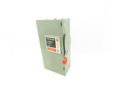 Cutler Hammer Eaton DH322NGK Safety Disconnect Switch 60A 250V 3Ph Fused