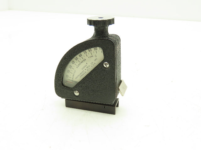 Shore Instruments 52384-C Vintage Durometer Hardness Tester 0-100 Leather Case