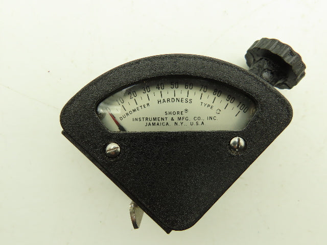Shore Instruments 52384-C Vintage Durometer Hardness Tester 0-100 Leather Case