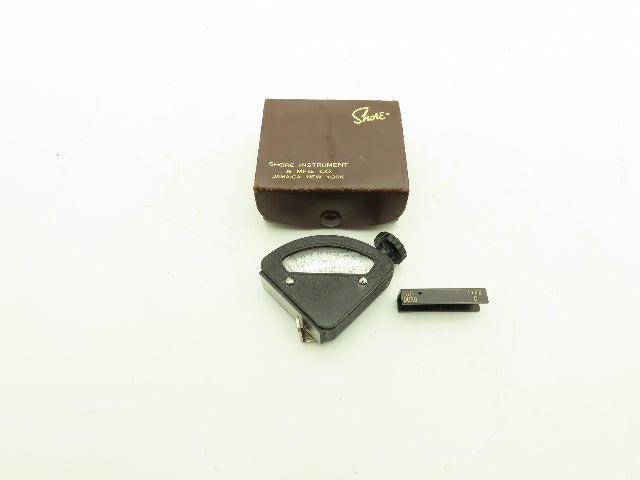 Shore Instruments 52384-C Vintage Durometer Hardness Tester 0-100 Leather Case