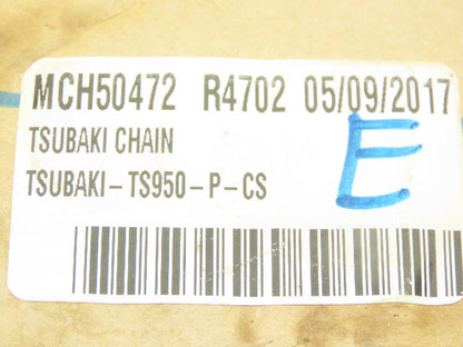 Tsubaki TS950-P-CS TS-P Stainless Table Top Conveyor Chain 1.5" Pitch 9.25'L