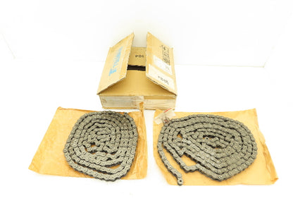 Tsubaki RS50-1-RP #50 Roller Chain 10' / 12' Long 5/8" Pitch Lot of 2  READ