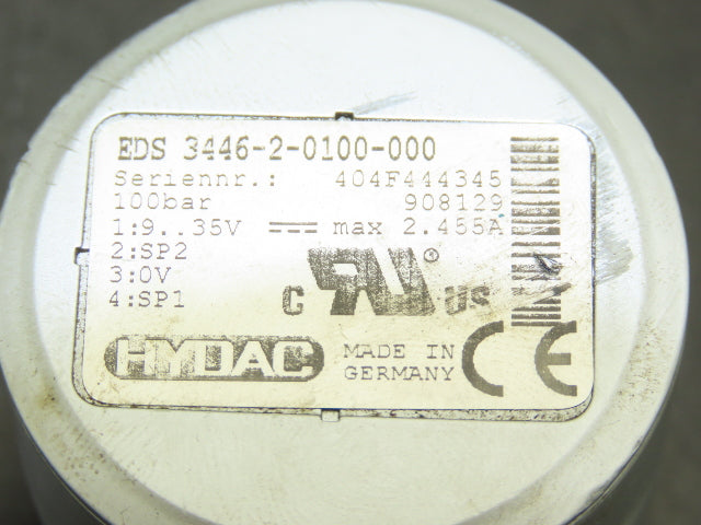 Hydac EDS 3446-2-0100-000 Digital Pressure Sensor 100bar