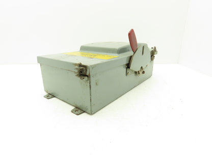 Westinghouse JHF361 Safety Disconnect Switch 30A 600VAC Fused 30HP