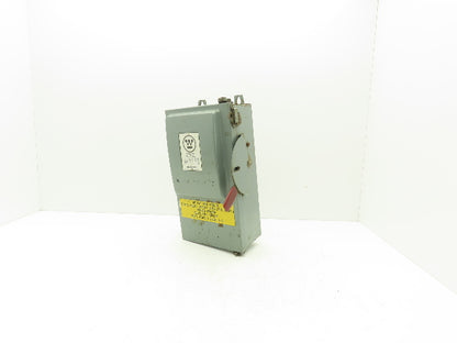 Westinghouse JHF361 Safety Disconnect Switch 30A 600VAC Fused 30HP