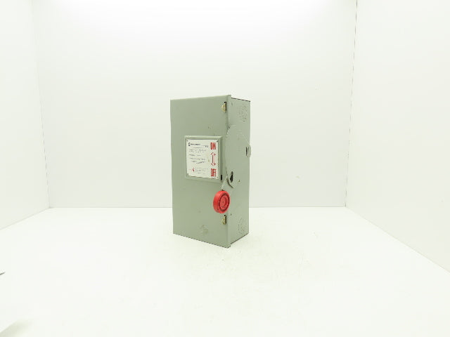 Eaton Power Master H362SNK Safety Disconnect Switch 60A 600V 3Ph Fused