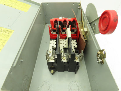 Eaton Power Master H362SNK Safety Disconnect Switch 60A 600V 3Ph Fused