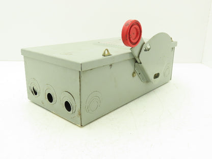 Eaton Power Master H362SNK Safety Disconnect Switch 60A 600V 3Ph Fused