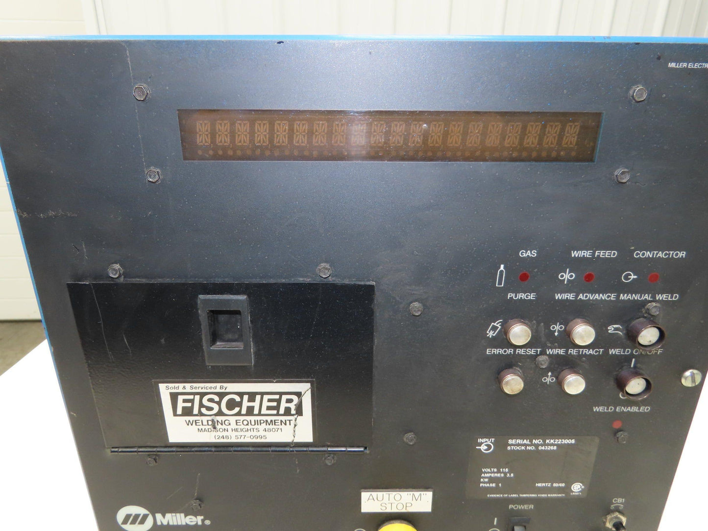 Miller 043268 Automatic M Welding Microprocessor Weld Control