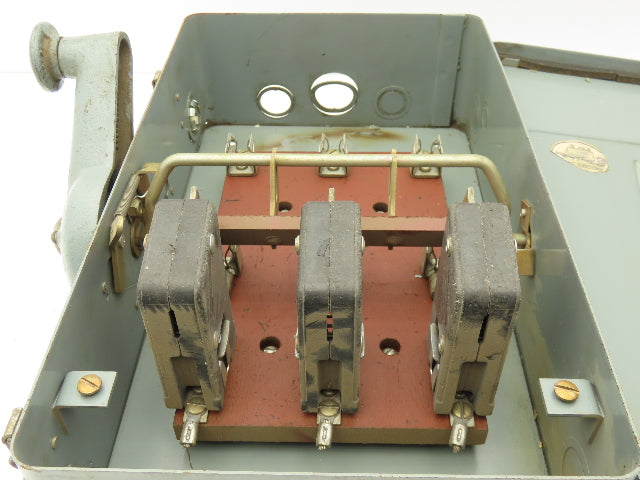 Westinghouse AHF-361 Safety Disconnect Switch 30A 600VAC Fused 20HP