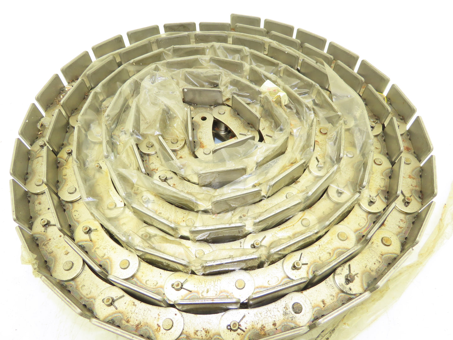 Tsubaki TS550NP-P-100 Stainless Table Top Conveyor Chain 88-Link 1.5"Pitch 11'L