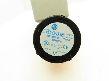 Allen Bradley 855T BVM Single Pushbutton 1 Stack Light Tower Activation Lot of 3