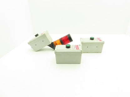 Allen Bradley 855T BVM Single Pushbutton 1 Stack Light Tower Activation Lot of 3
