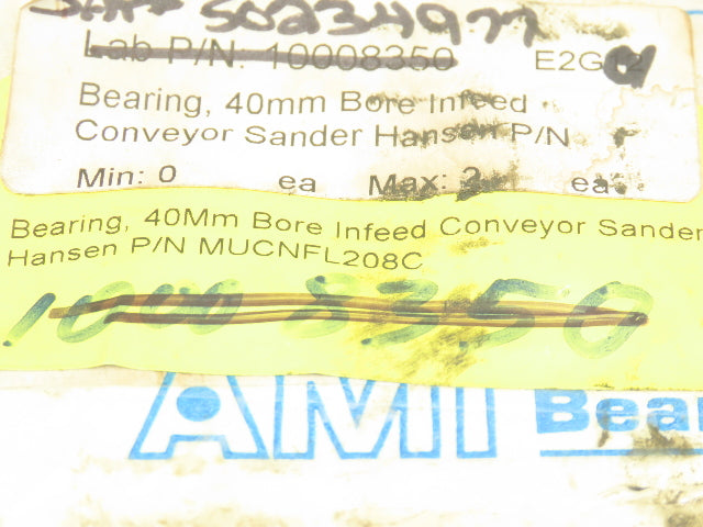 AMI MUCNFL208C Plastic Flange Bearing 40mm Bore 2-Bolt MUC208