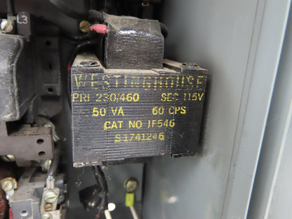 Westinghouse Life-Line Combination Motor Starter Fusible 10HP 600V 3ph 110V Coil