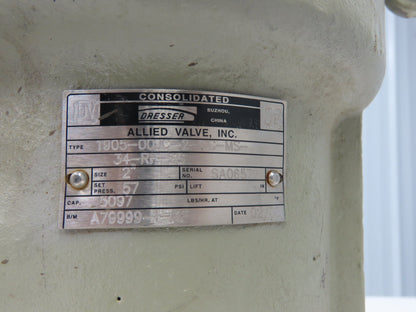 Dresser Consolidated 1905-00JC-2-CC-MS-34-RF-SS Safety Relief Valve 2x3" Flanged