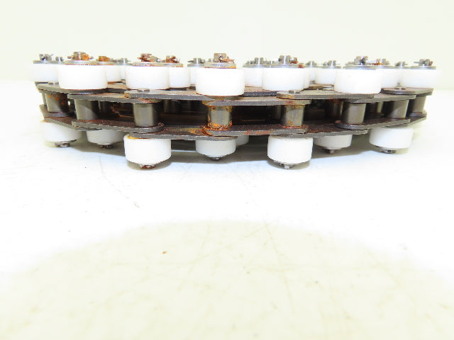 Tsubaki RF2040S-1LPSR-T-CP Chain Outboard Rollers 10' Long 1" Double Pitch *PICS